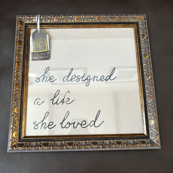 NWT Marmont Hill Antique Style Framed Art 12x12 - Picture 8 of 9